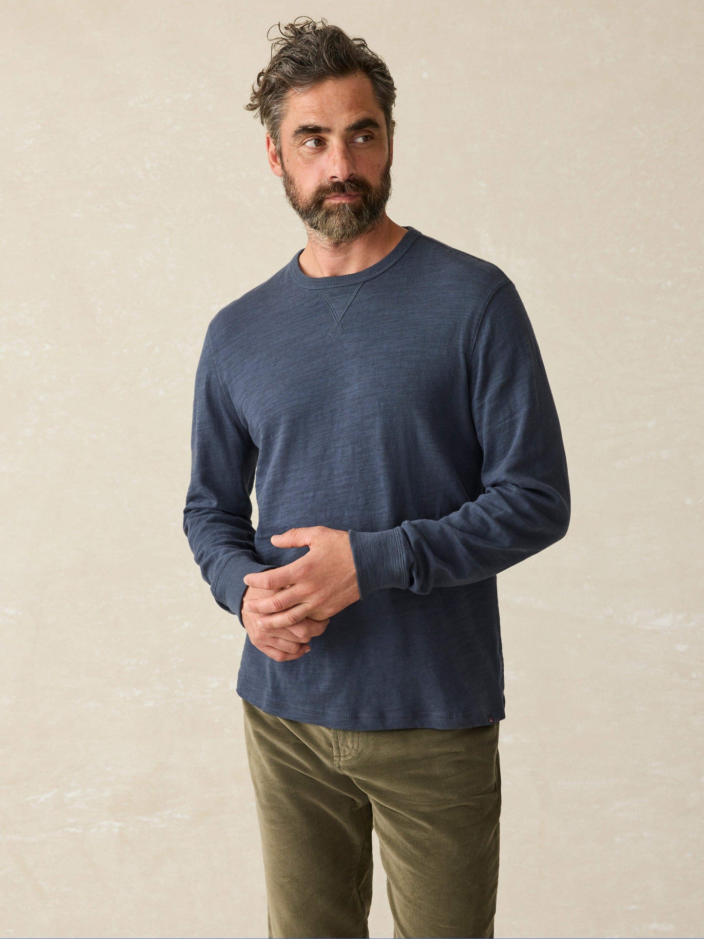 Sunwashed Slub Crew - Blue Nights