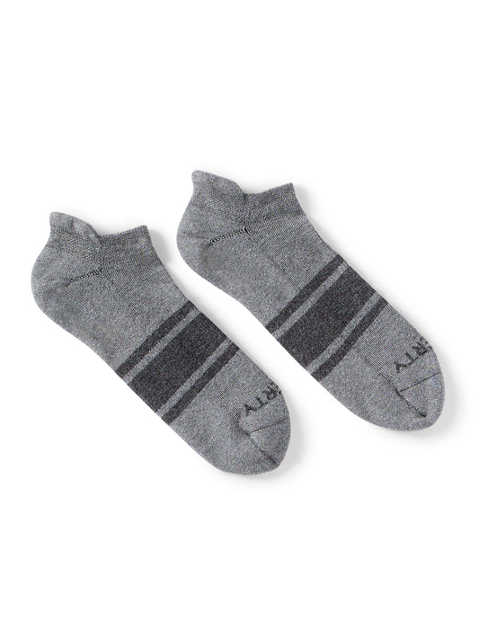 Surf Stripe Ankle Sock - Heather Grey