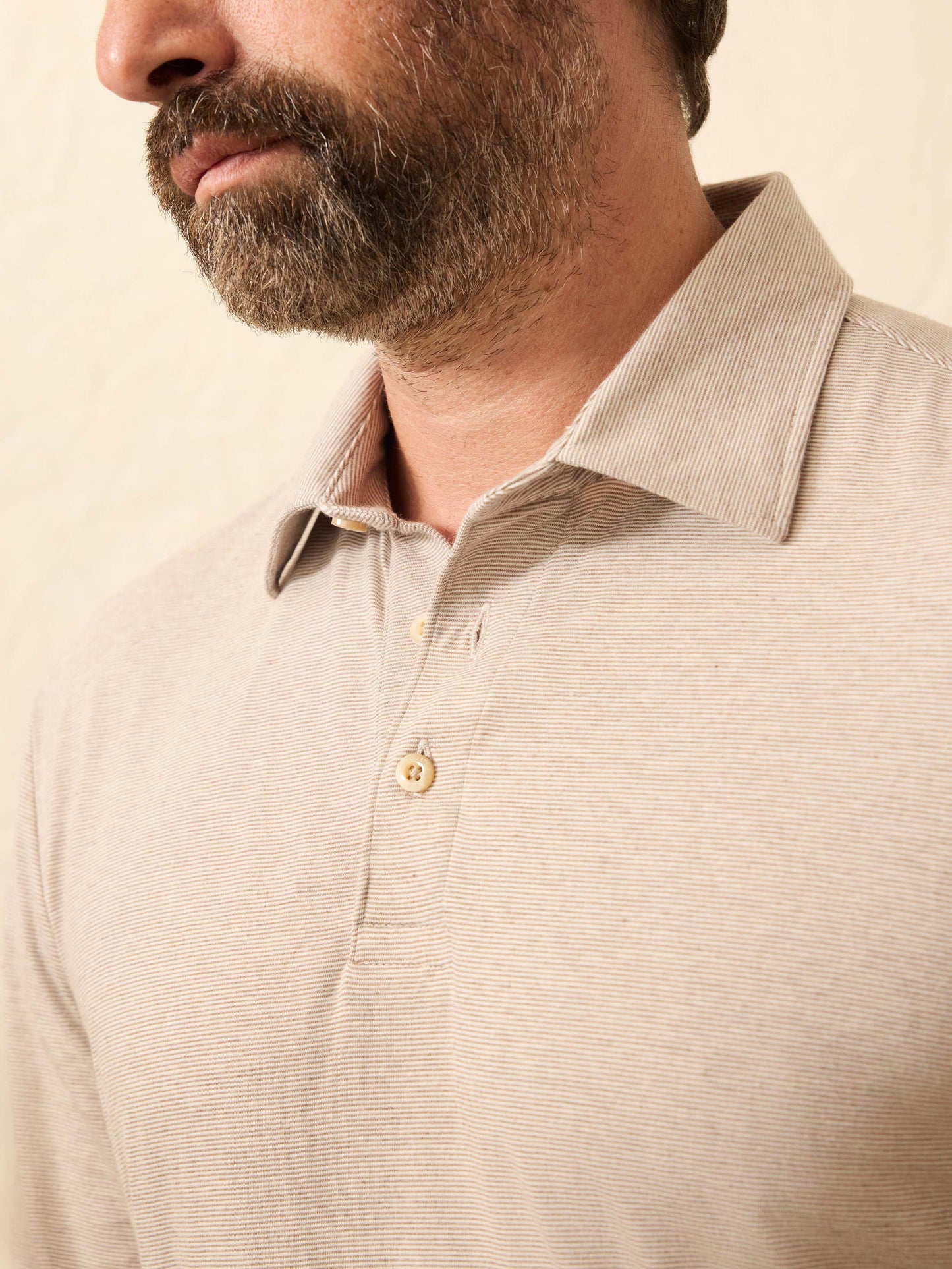 Long-SLeeve Movement™ Polo - Mountain Bark Feeder