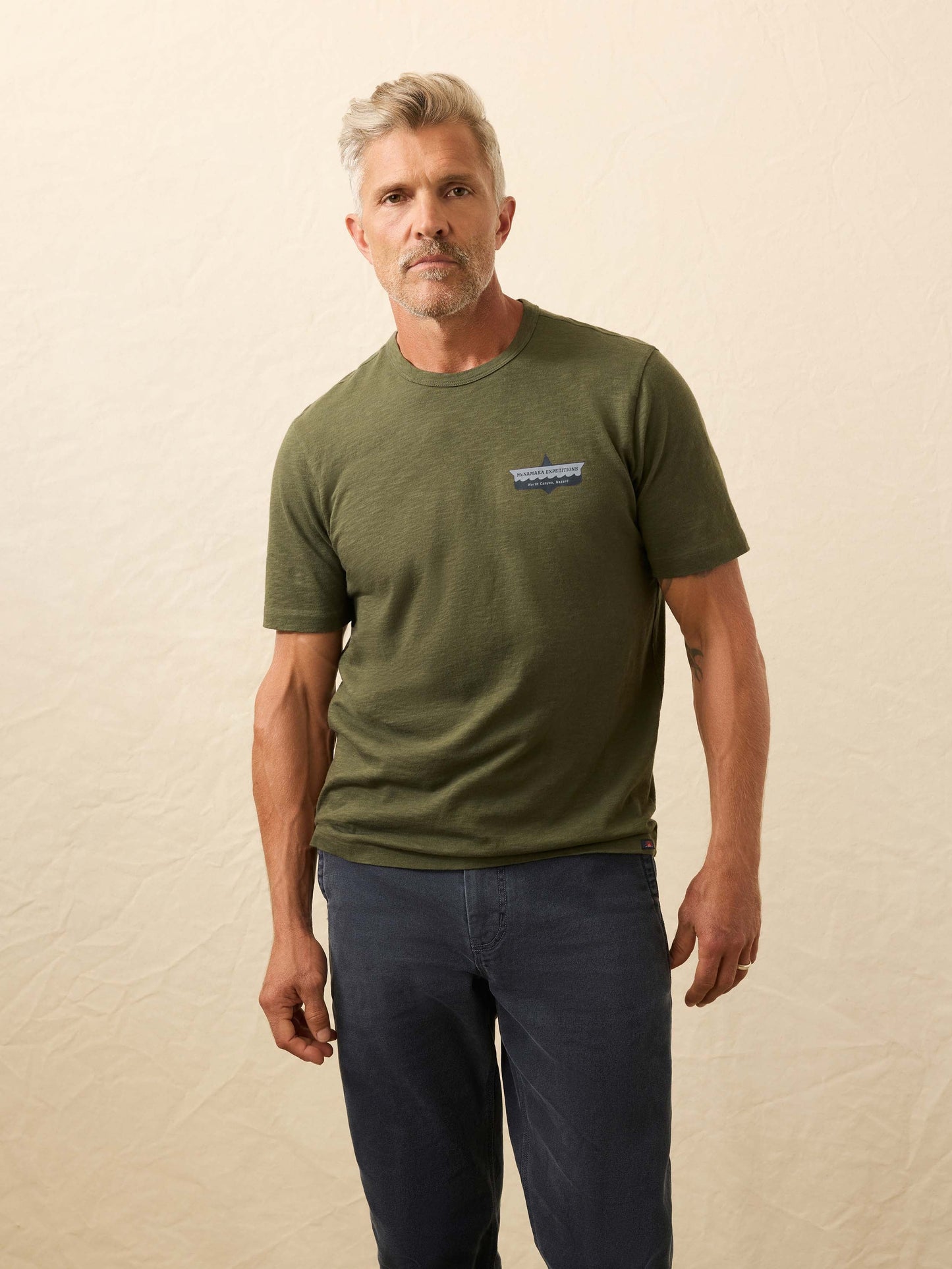 Nazare Sunwashed Tee - Fall Evergreen