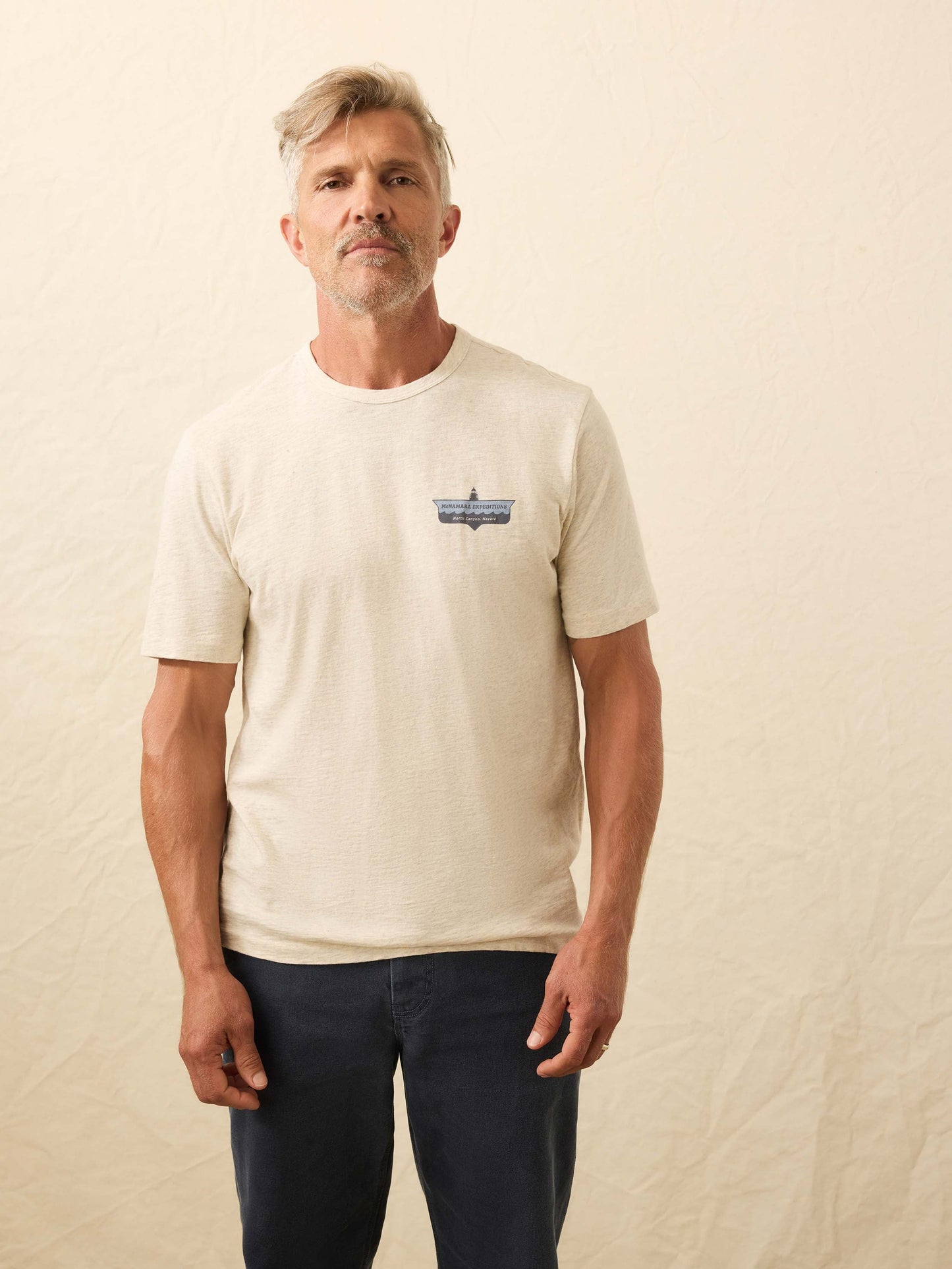 Nazare Sunwashed Tee - Island Dune Heather