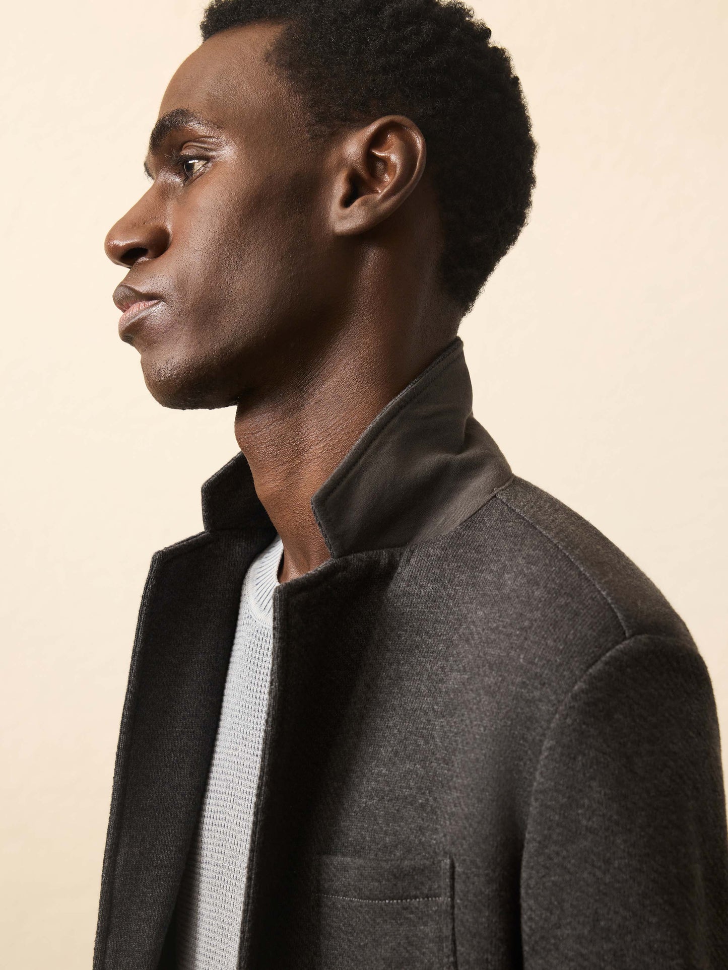 Inlet Knit Blazer (Tall) - Black Sky Melange