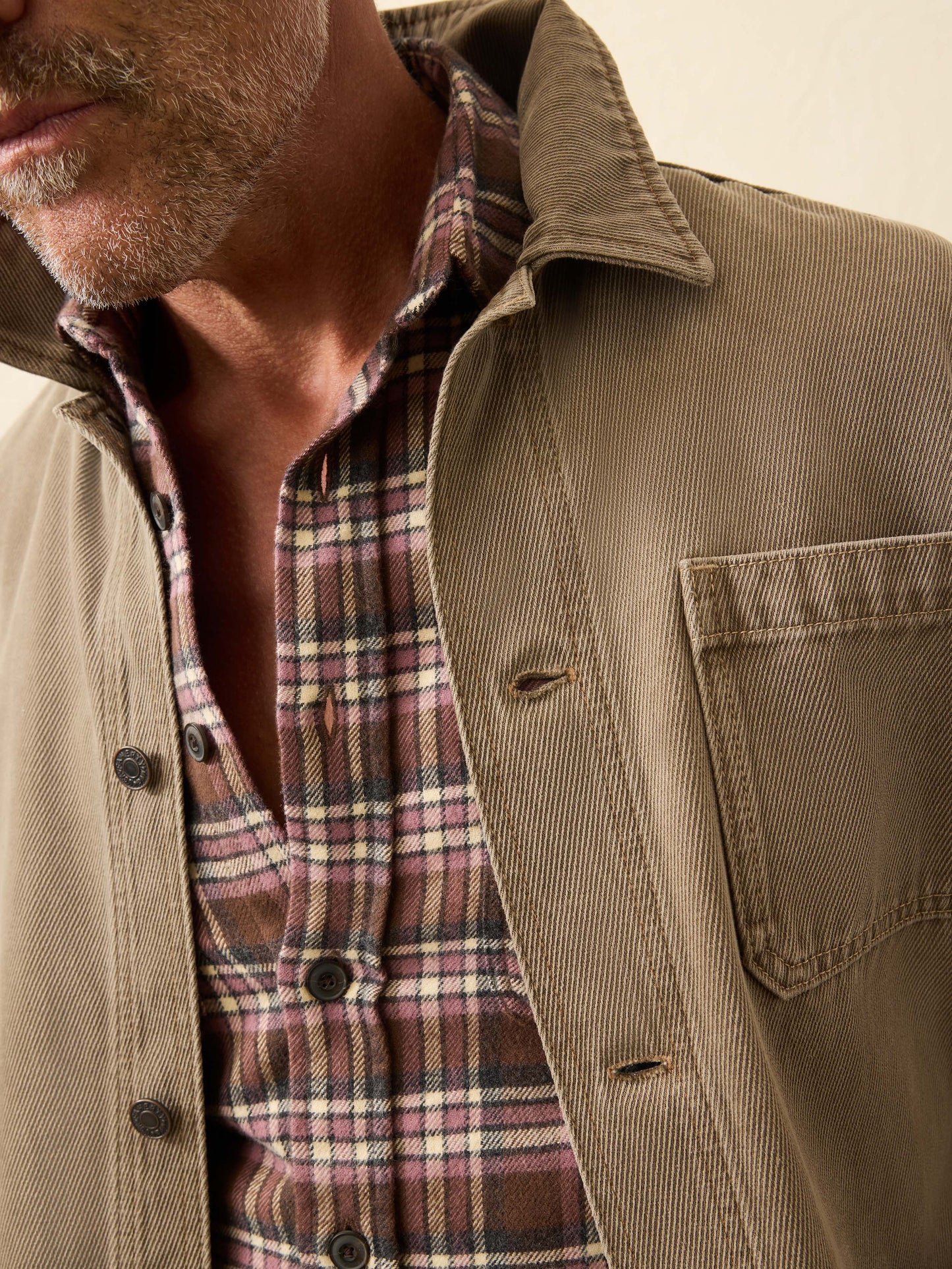High Ridge Twill Studio Jacket - Almond Hill Wash