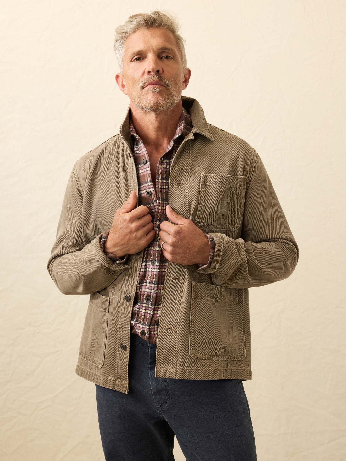 High Ridge Twill Studio Jacket - Almond Hill Wash