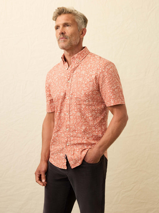 Short-Sleeve Breeze Shirt - Coral Beach Floral