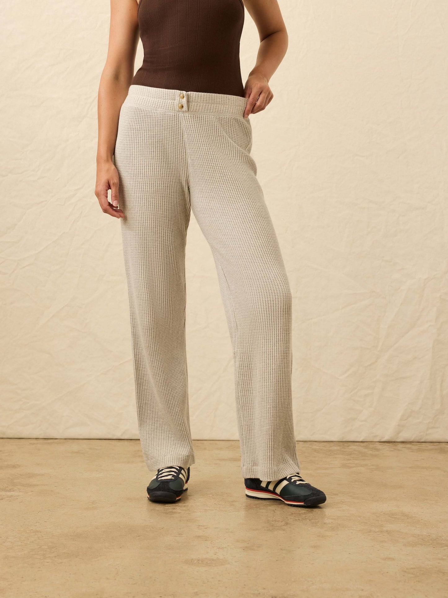 Après Waffle Pant - Light Grey Heather