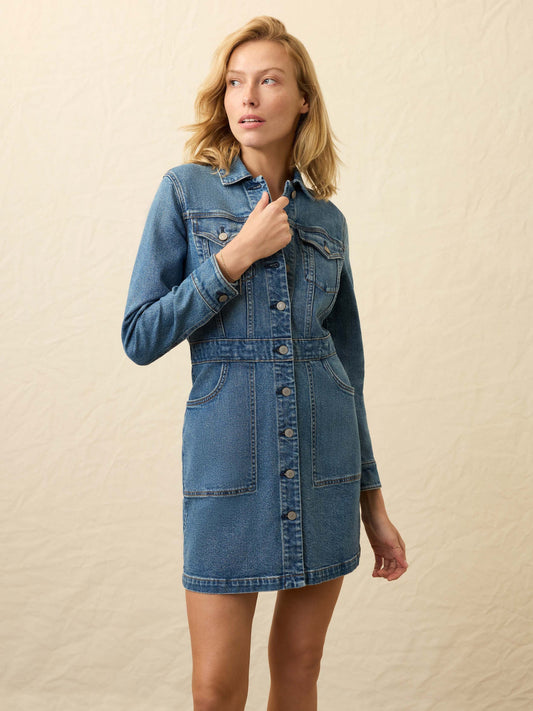 Michelle Denim Dress - Sea Bright Wash