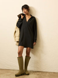 Heathered Black Twill