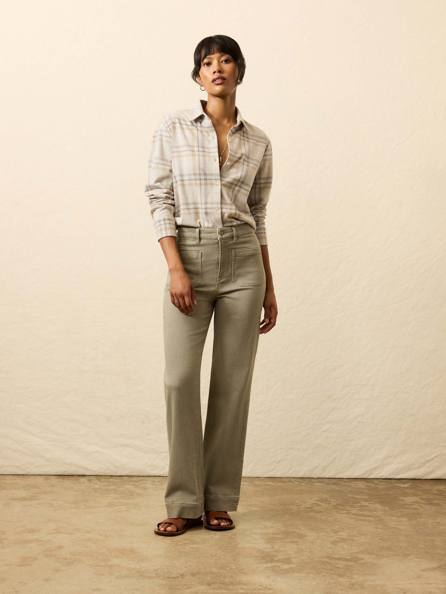 Legend™ Classic Sweater Shirt - Sandy Trails Plaid