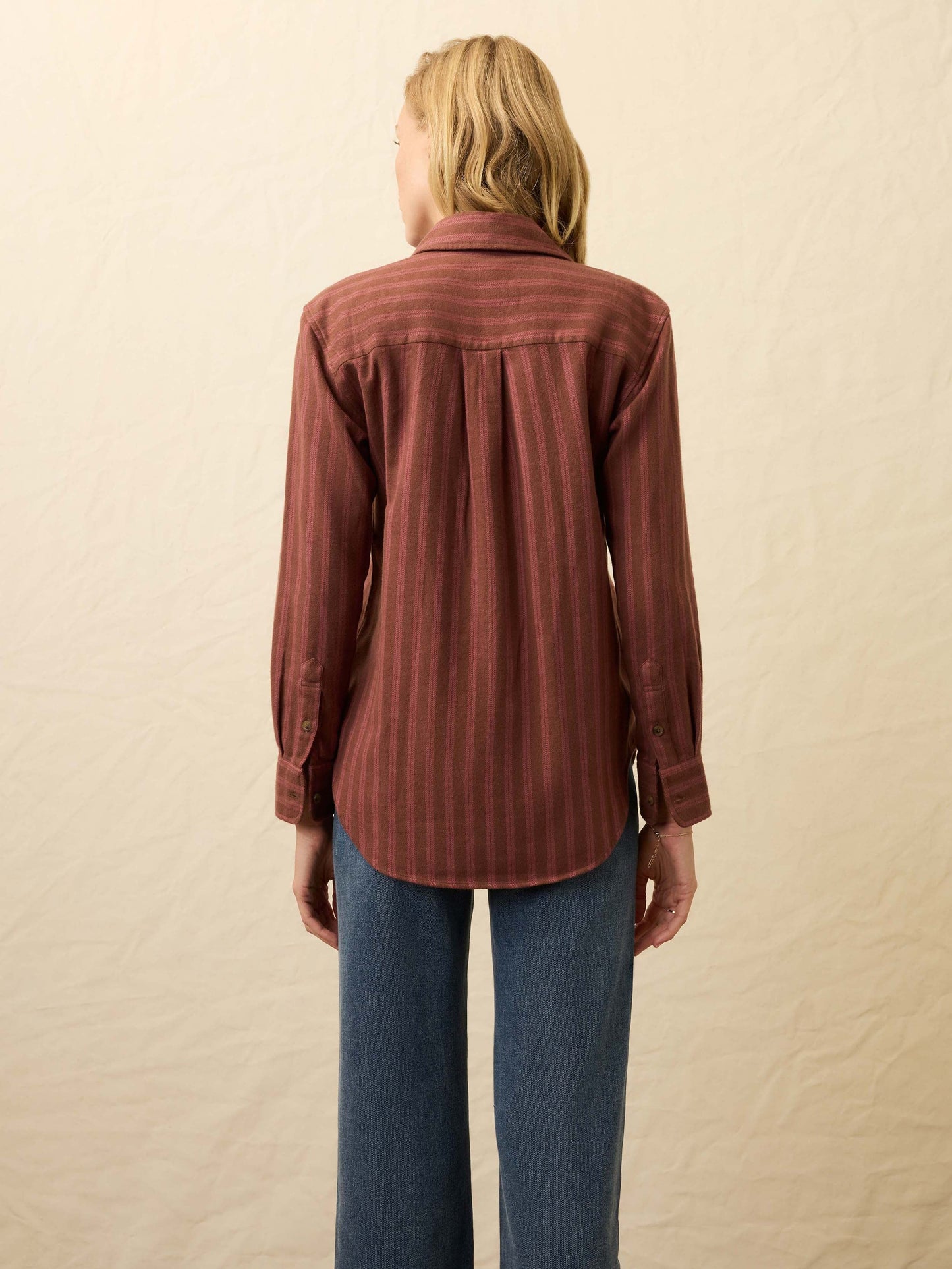 Heirloom Portuguese Flannel Relaxed Shirt - Cliff Walk Stripe