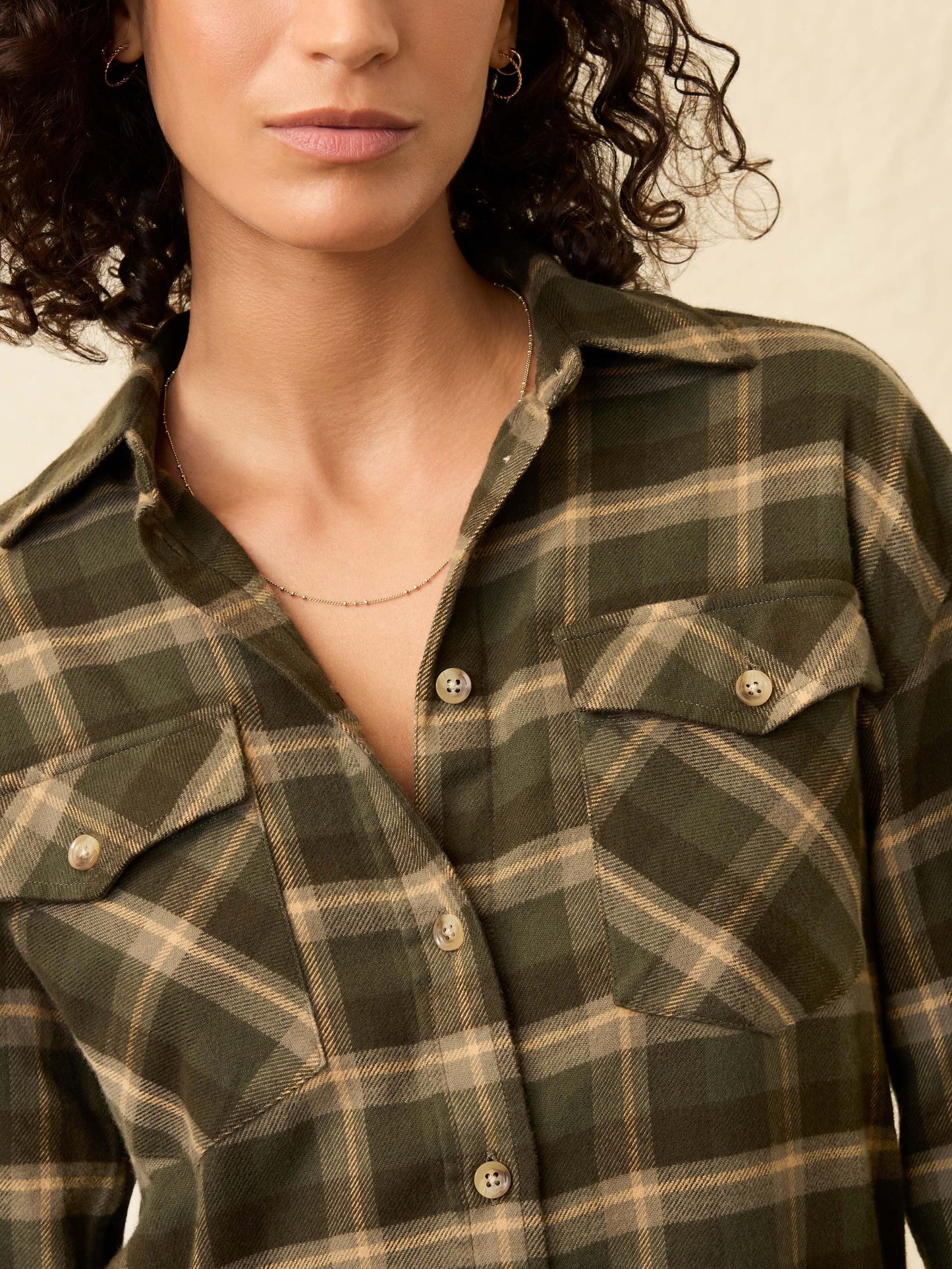 Heirloom Portuguese Flannel Overshirt - Garret Verde Plaid