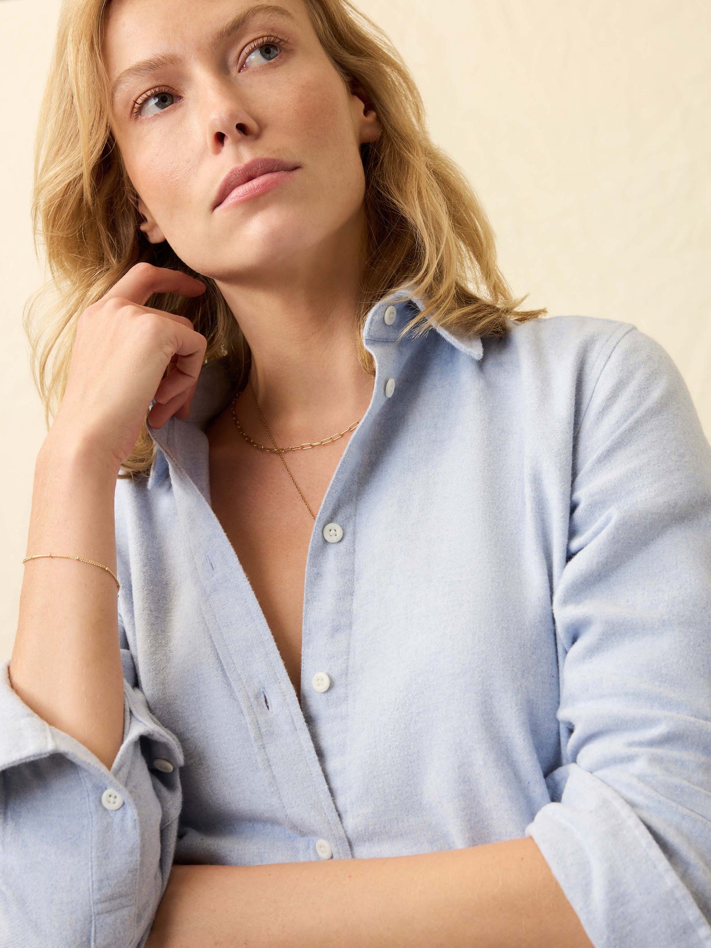 Heirloom Portuguese Flannel Relaxed Shirt - Amorosa Blue