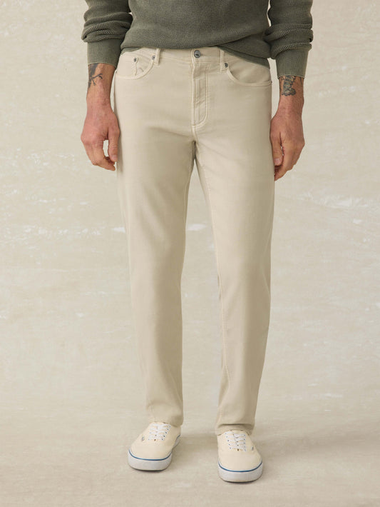 Stretch Terry 5-Pocket Pant - Stone