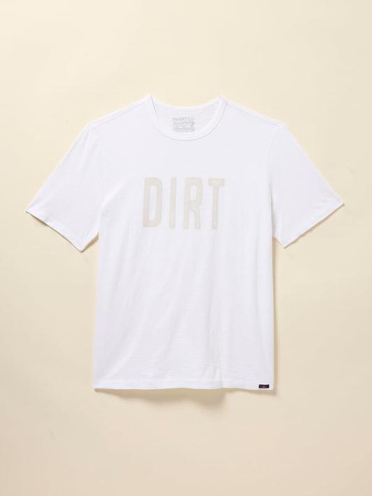 DIRT Sunwashed Regenerative Cotton Tee - White