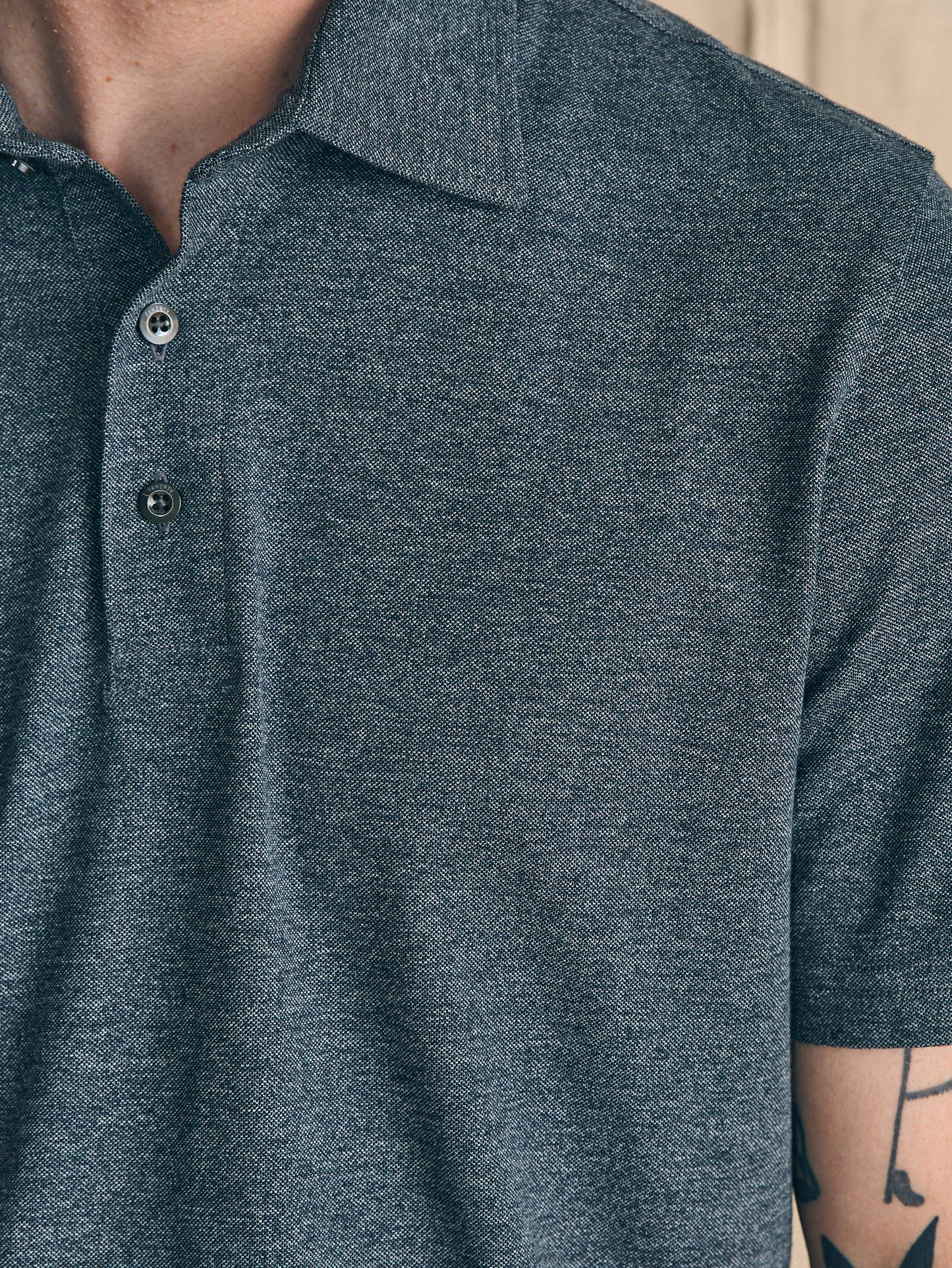 Short-Sleeve Movement™ Pique Polo - Dusty Iron Heather