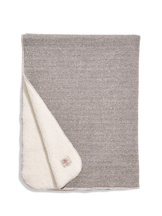 Whitewater High Pile Fleece Blanket - Latte