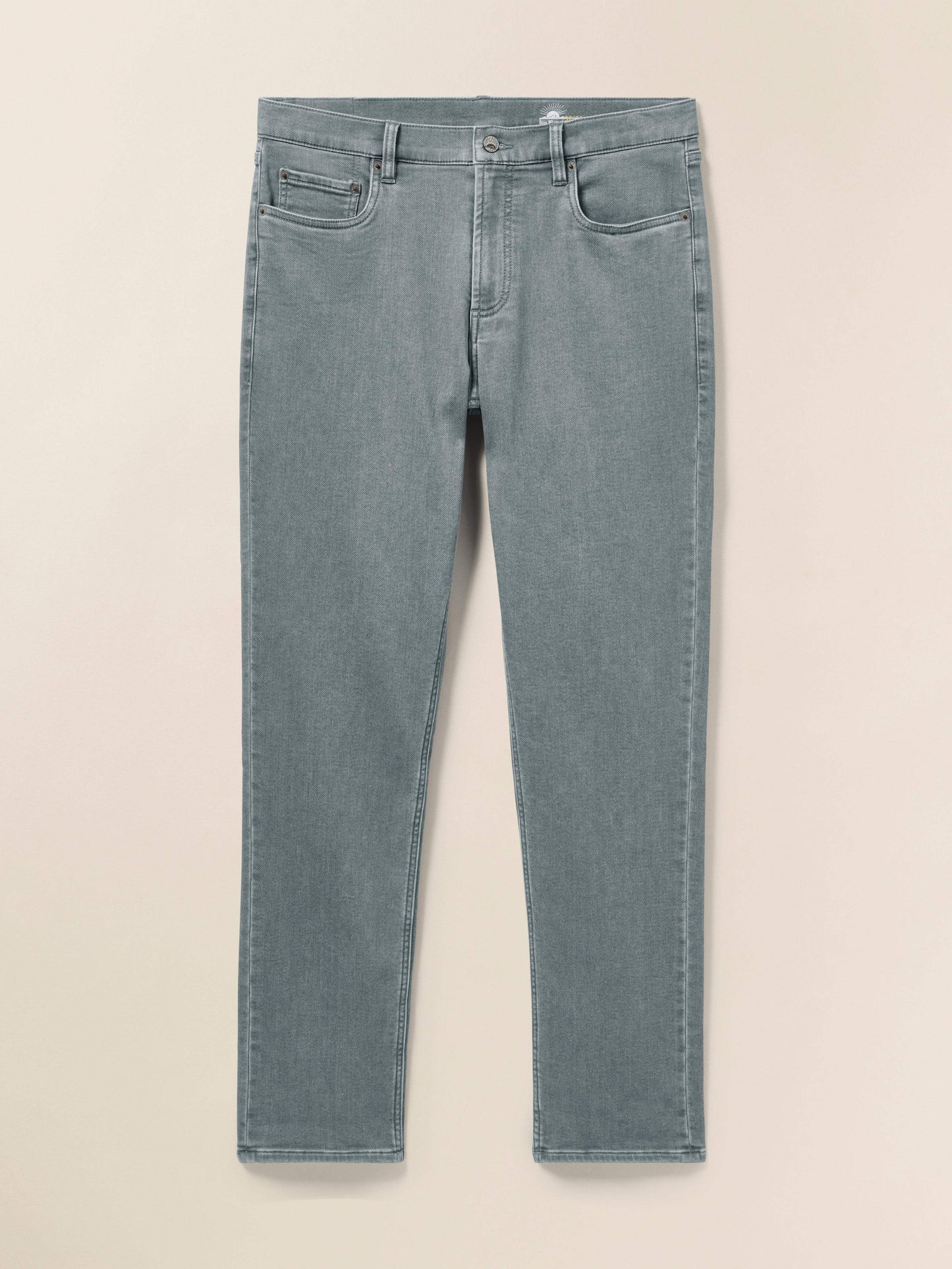 Stretch Terry 5-Pocket - Ocean Glass