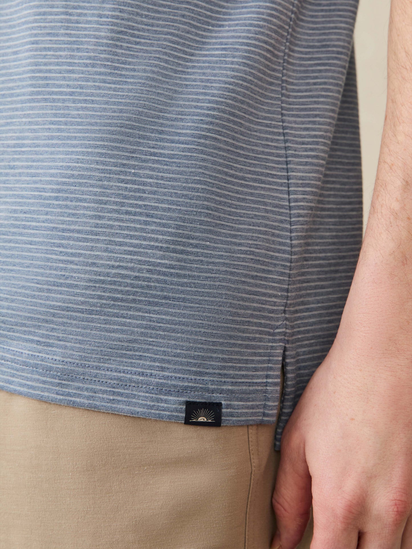 Short-Sleeve Movement™ Polo Shirt - Azure Beach Stripe