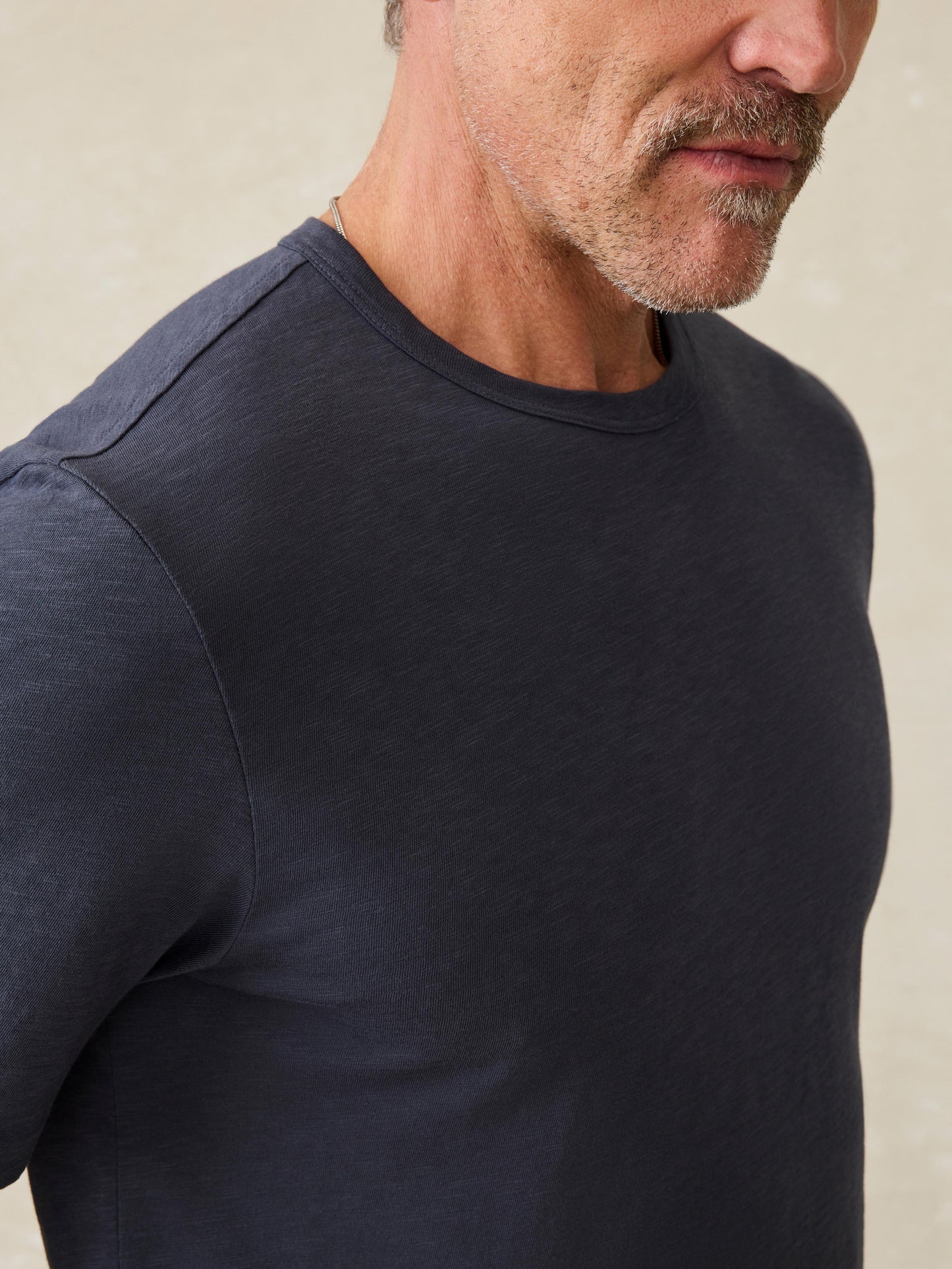 Sunwashed Regenerative Tee - Dune Navy
