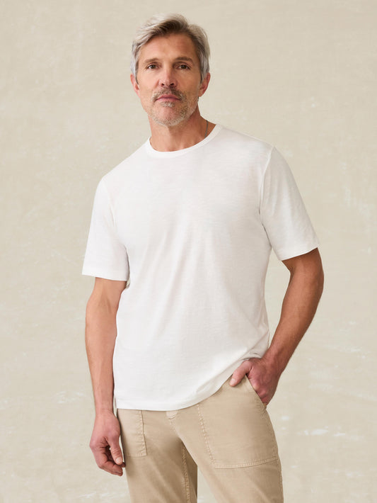 Sunwashed Regenerative Tee - White