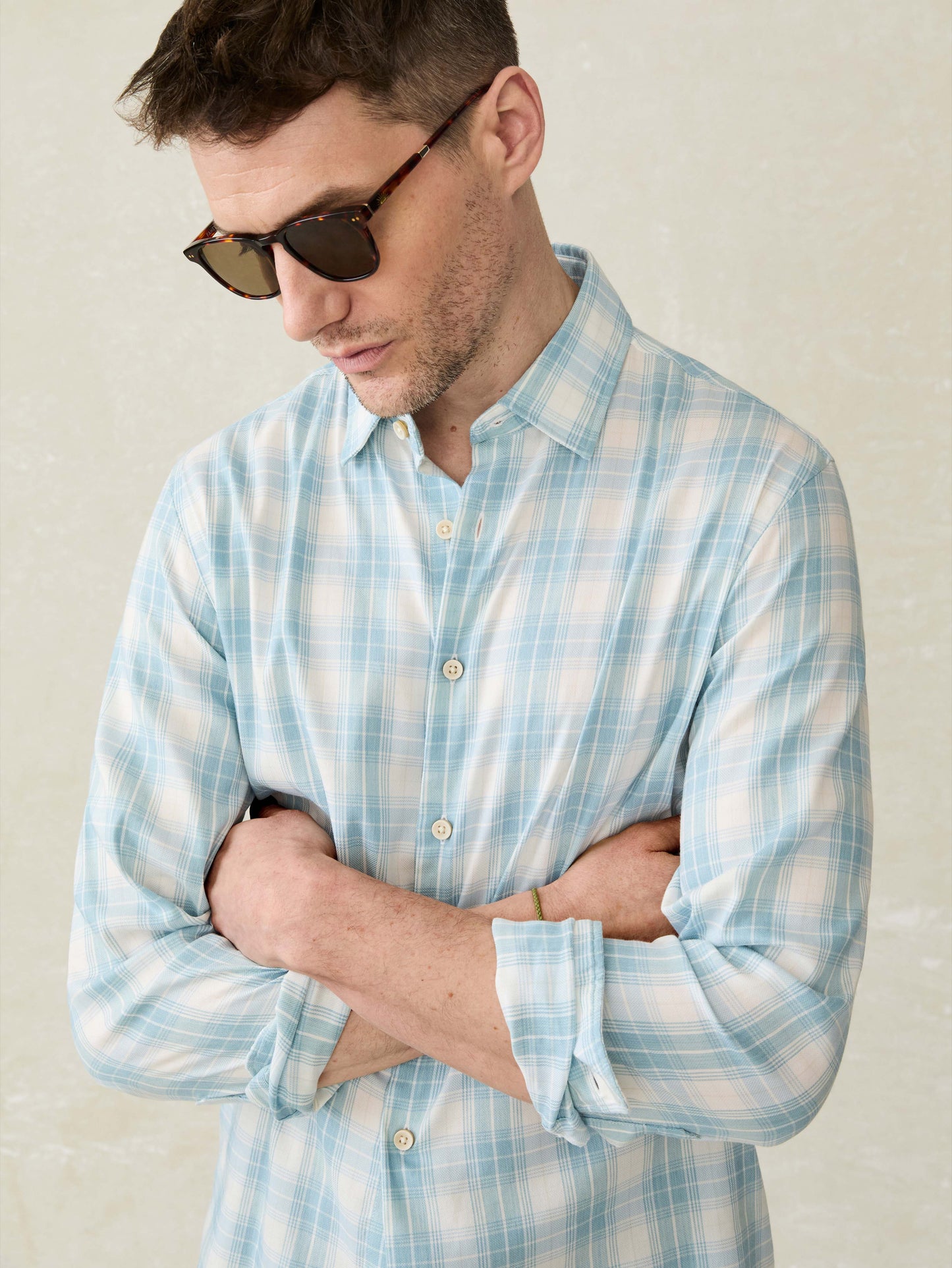 Movement™ Monterey Shirt - Summer Sky Plaid