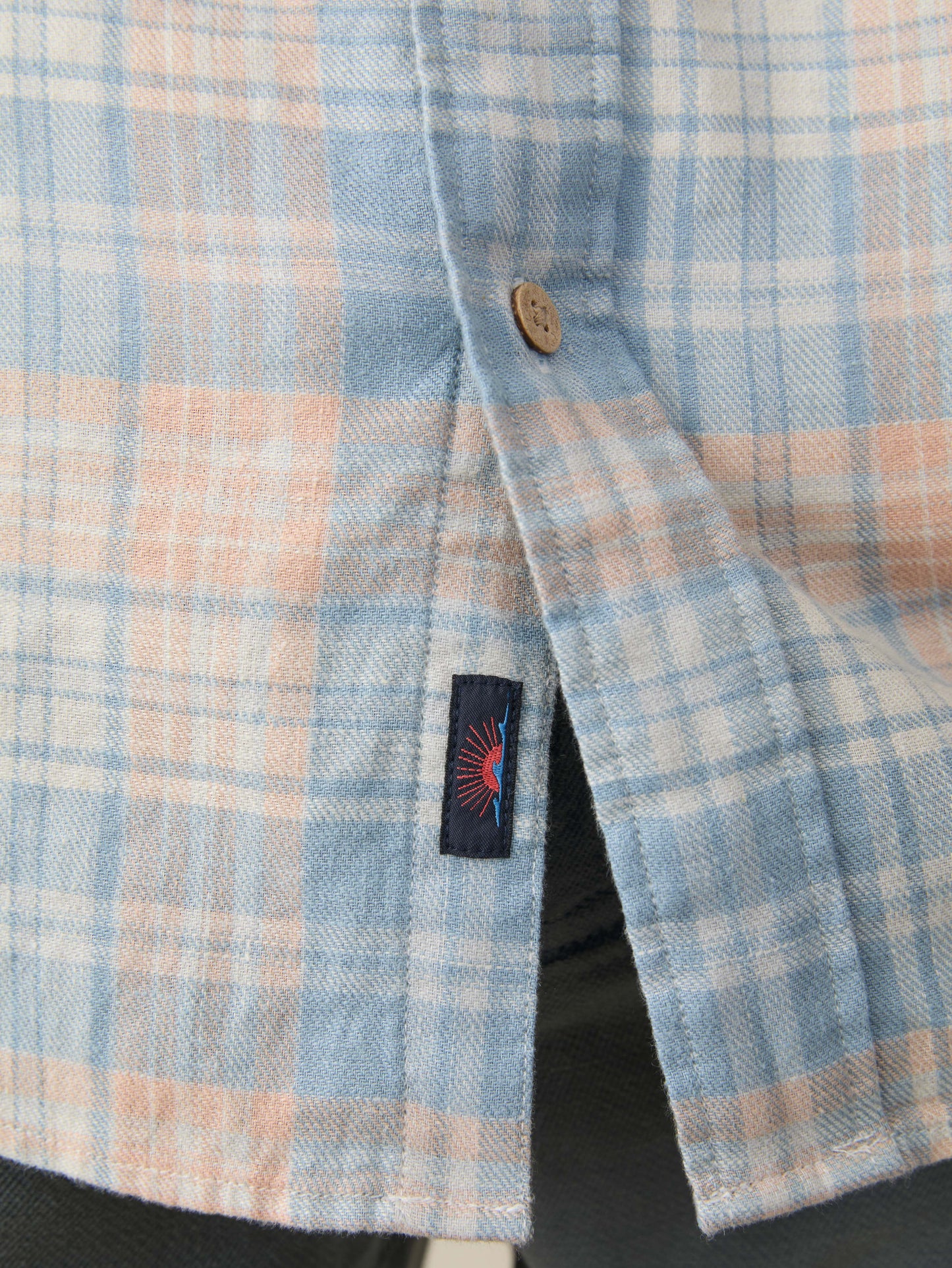 Long-Sleeve Breeze Shirt - Coral River Plaid