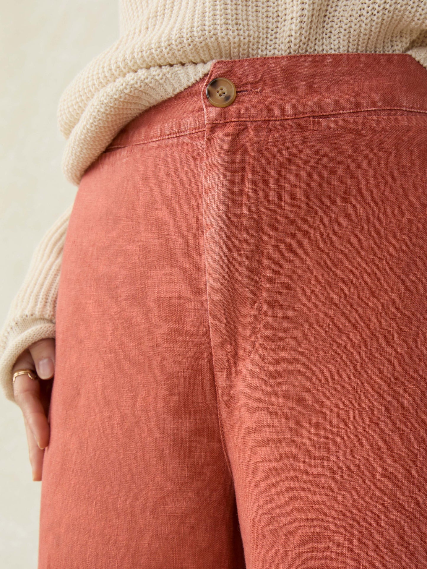 Sun Strider Linen Pant - Red Rock