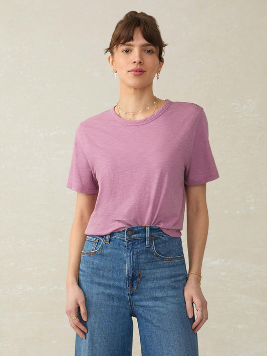 Sunwashed Essential Tee - Weathered Orchid