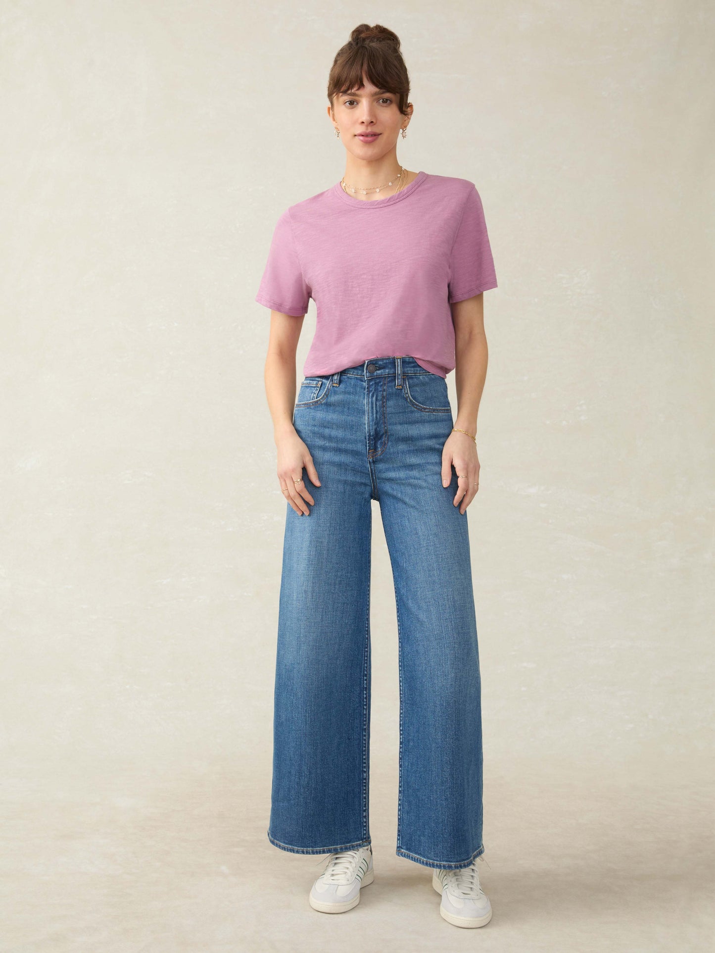 Sunwashed Essential Tee - Weathered Orchid