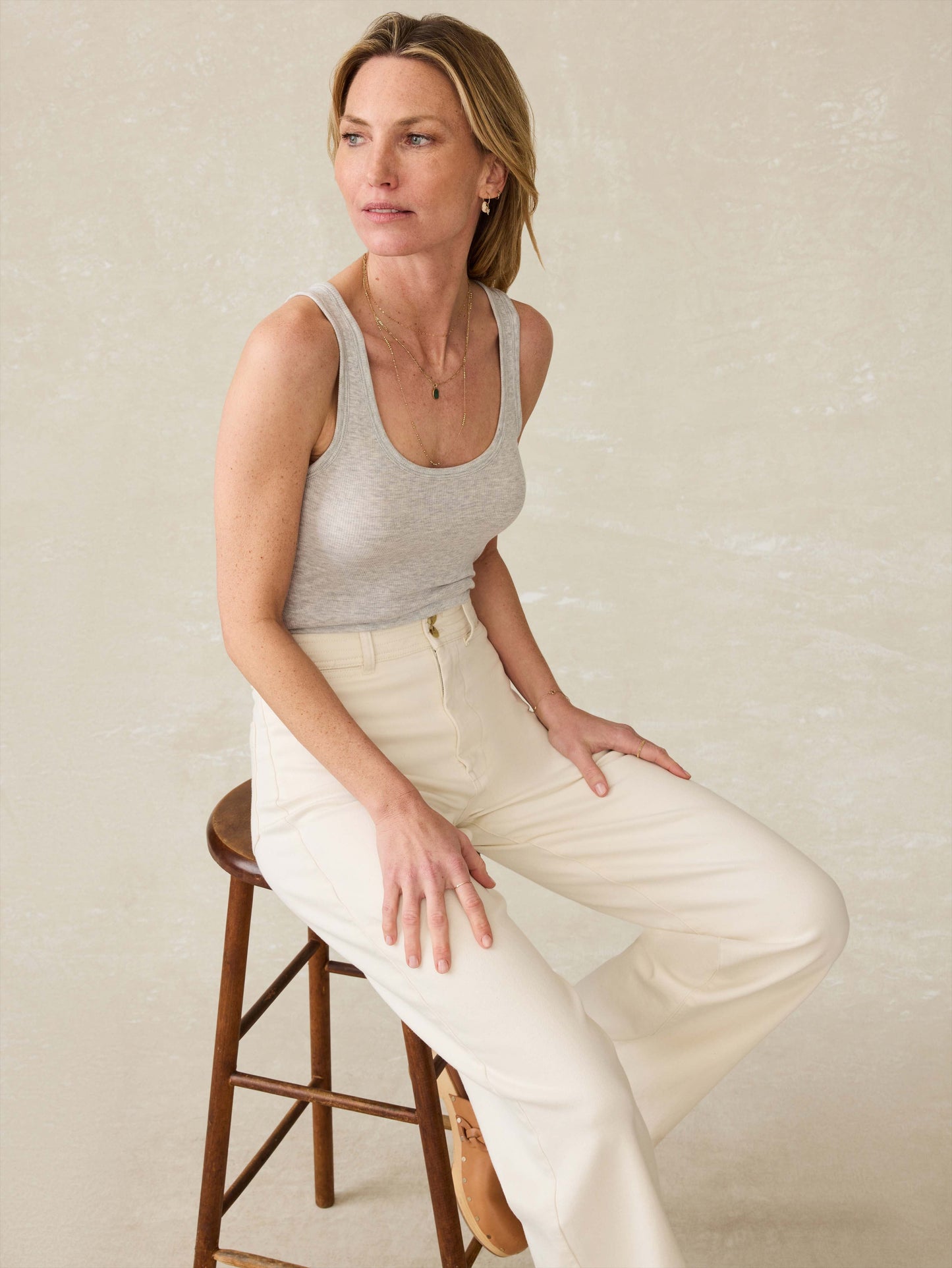 Featherweight Freestyle Tank - Light Grey Heather