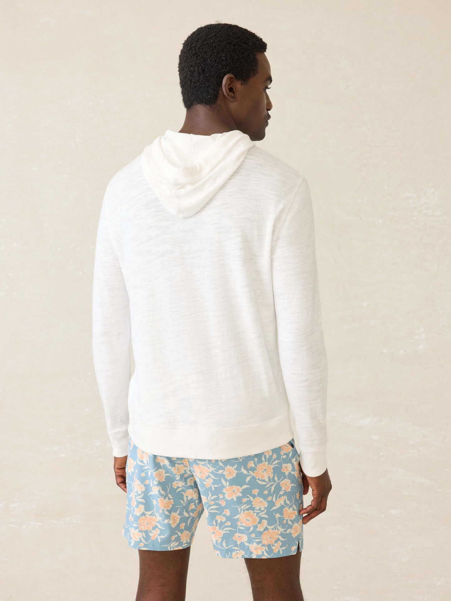 Sunwashed Slub Hoodie (Tall) - White