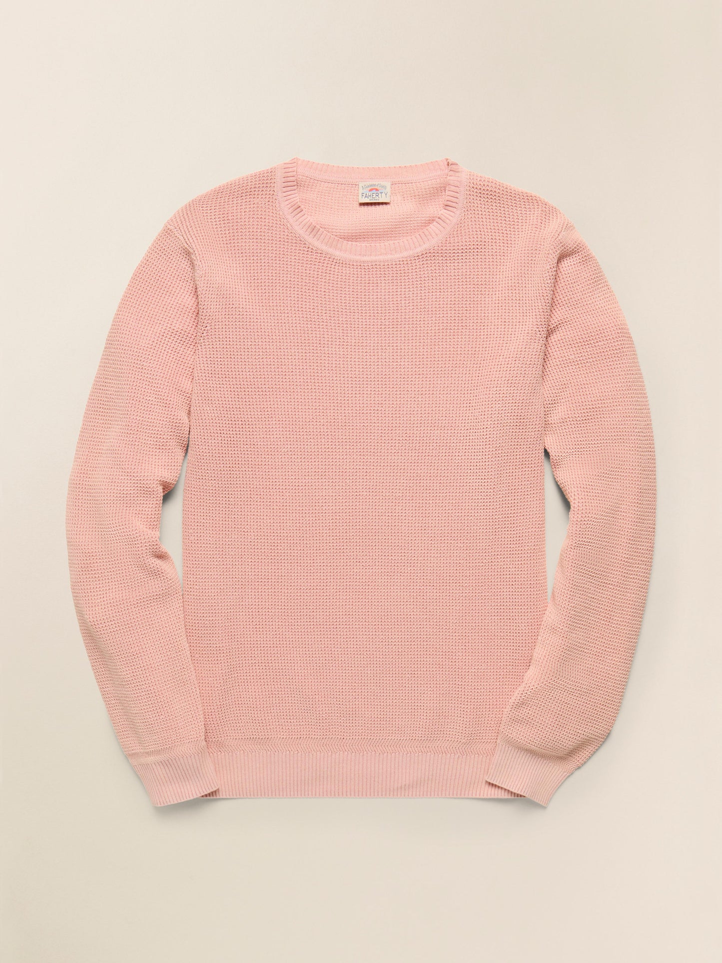 Sunwashed Crewneck Sweater - Coral Dawn