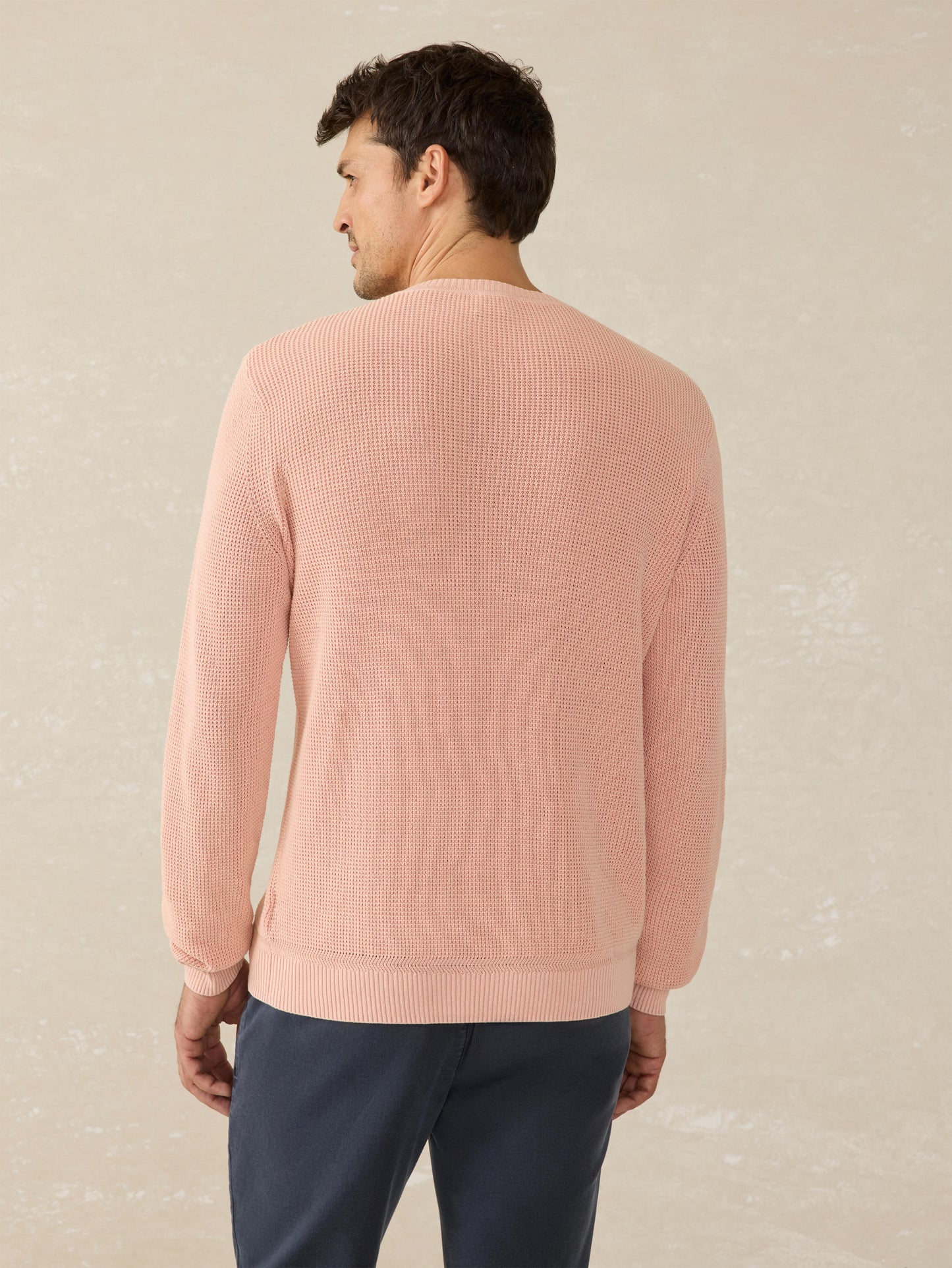 Sunwashed Crewneck Sweater - Coral Dawn