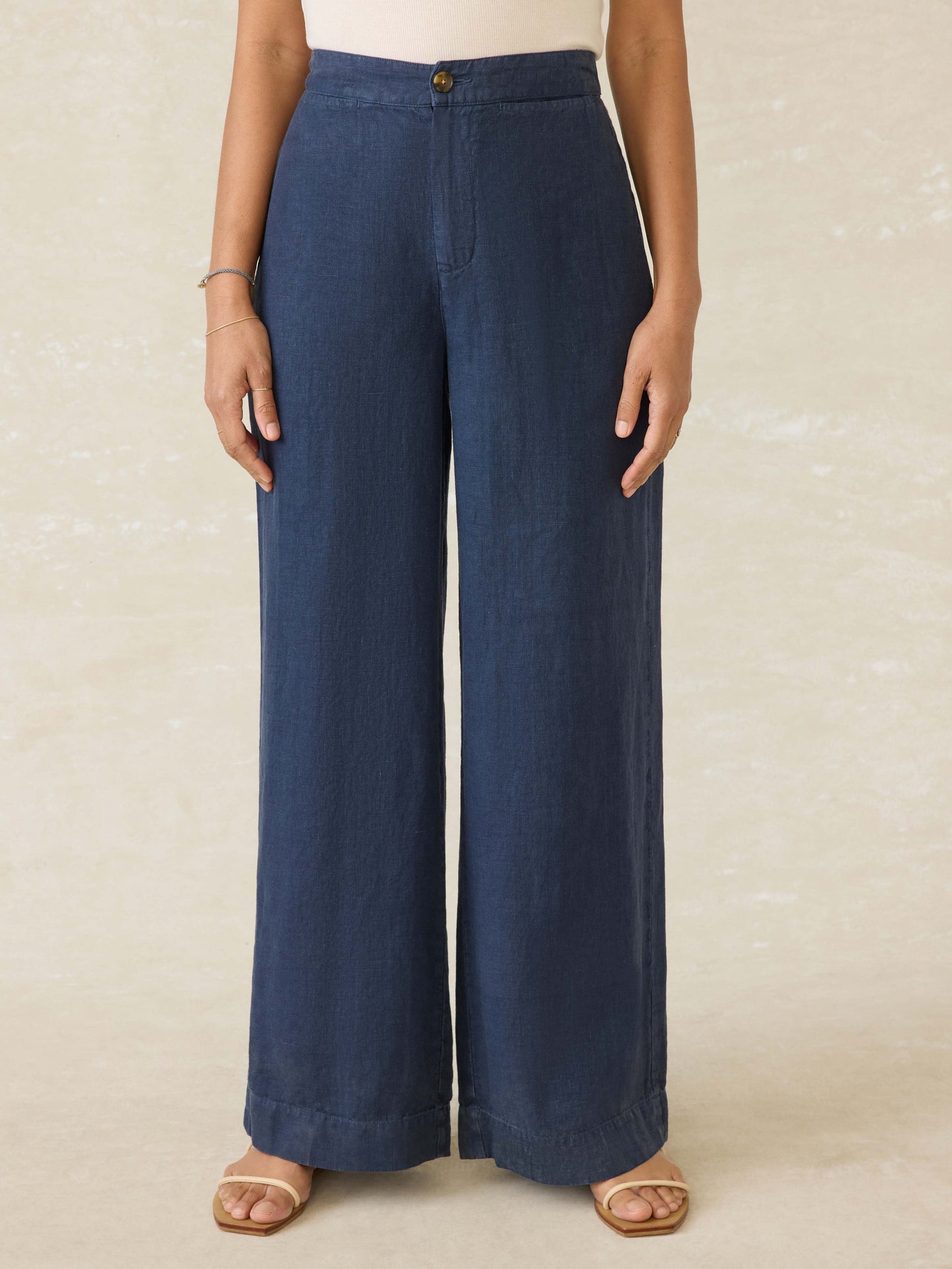 Sun Strider Linen Pant - Deep Sea Navy