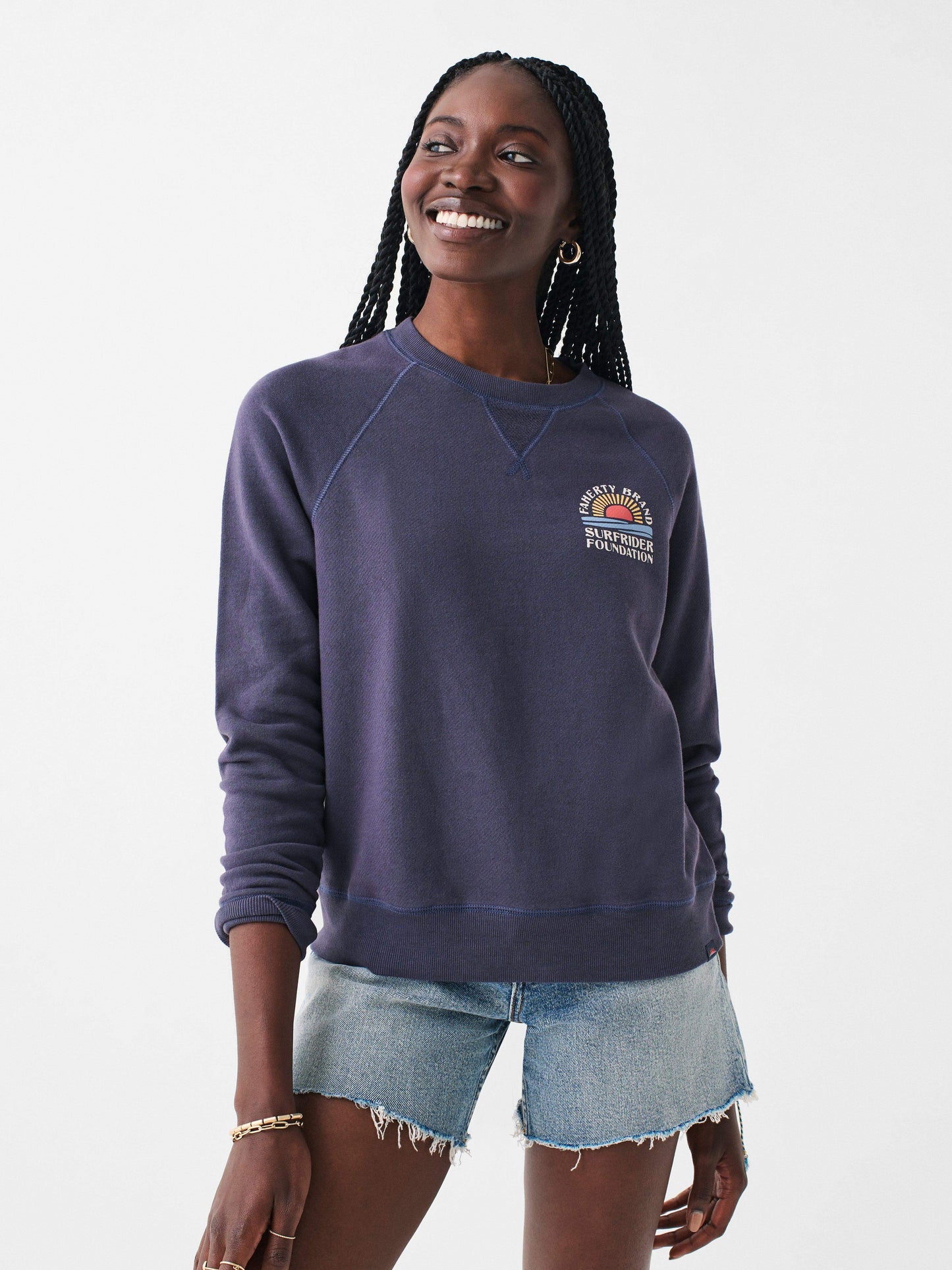 Faherty X Surfrider Sweatshirt - Blue Nights