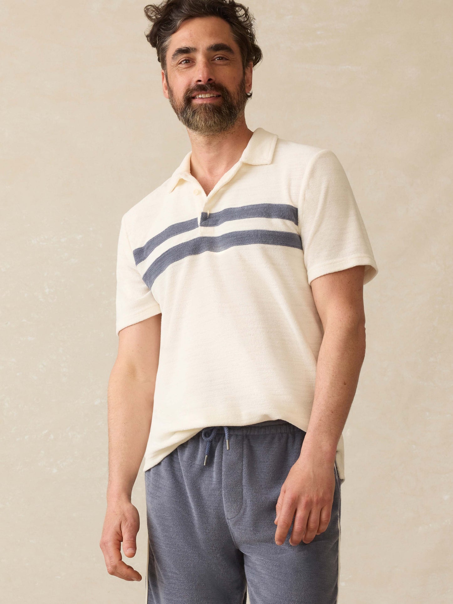 Cabana Towel Terry Sweatshort - Eastern Storm