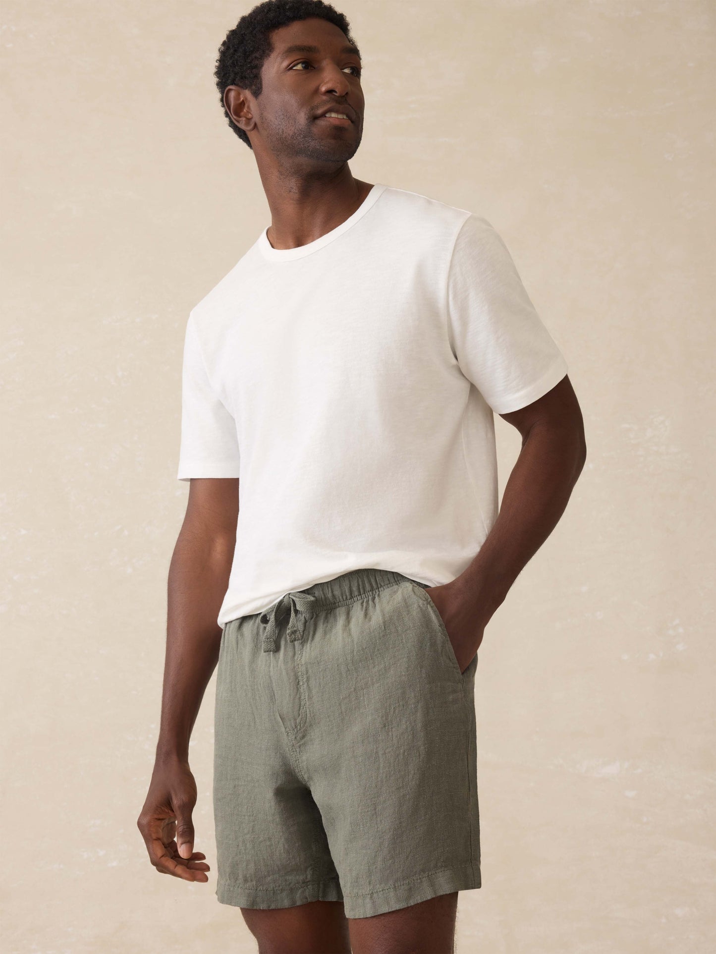 Essential Linen Short (6.5" Inseam) - Spruce