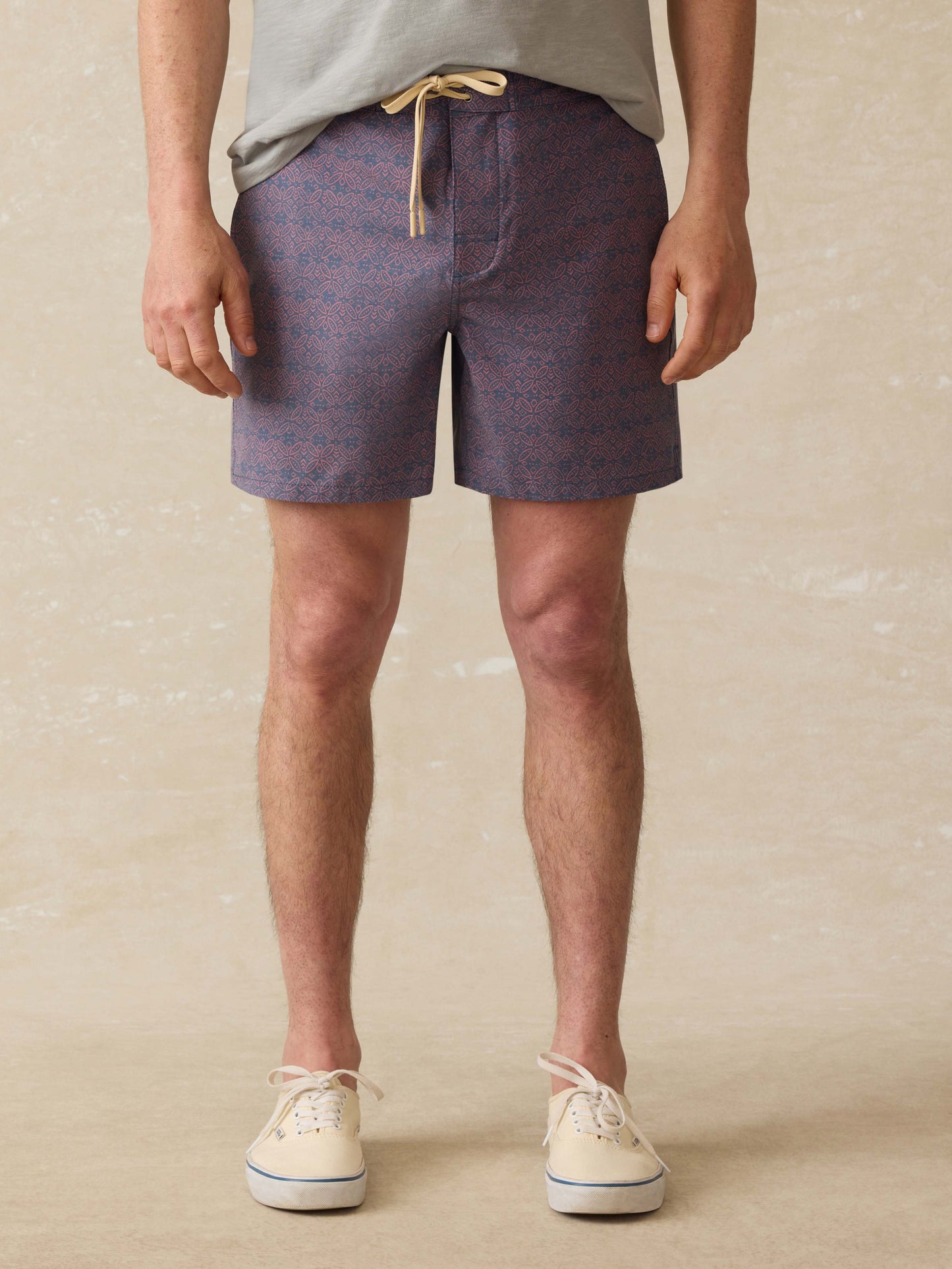 Biarritz Boardshort - Dusk Rose Medallion