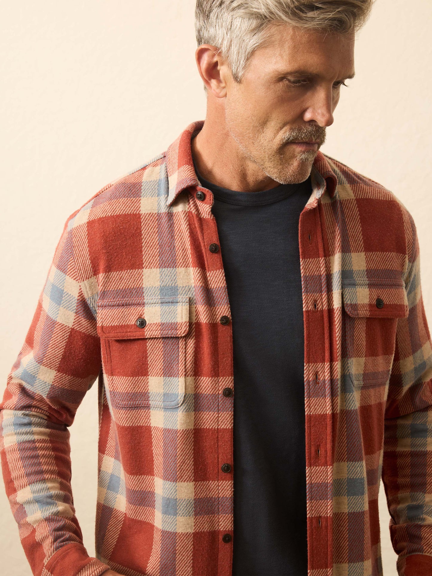 Legend™ Sweater Shirt (Double Pocket) - Copper Falls Plaid