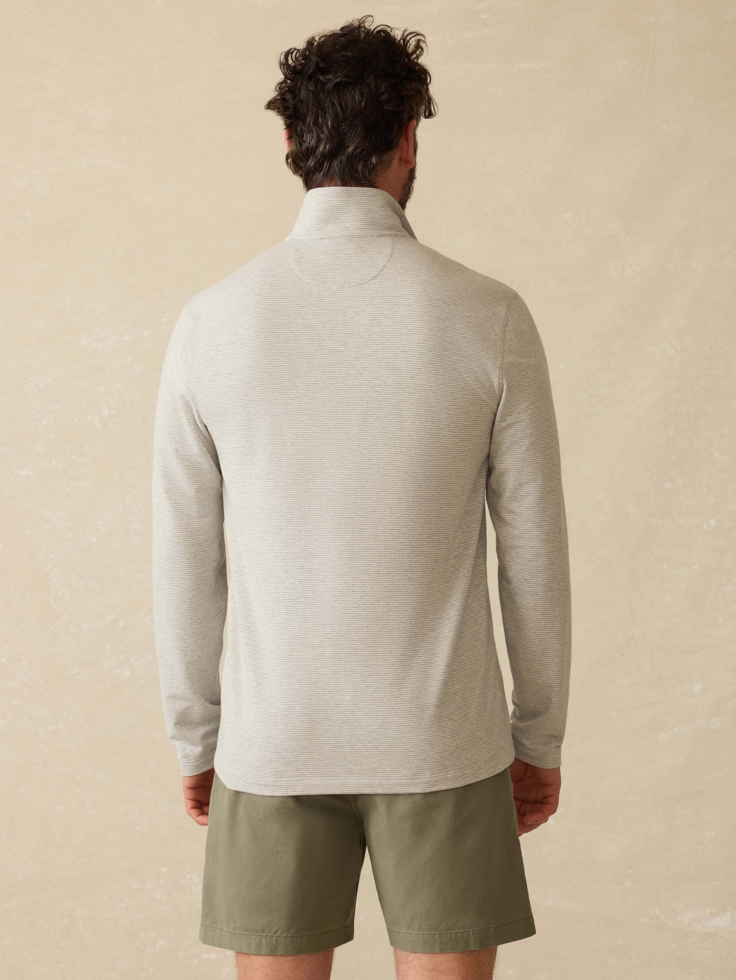 Movement™ Quarter Zip - Grey Cove Stripe