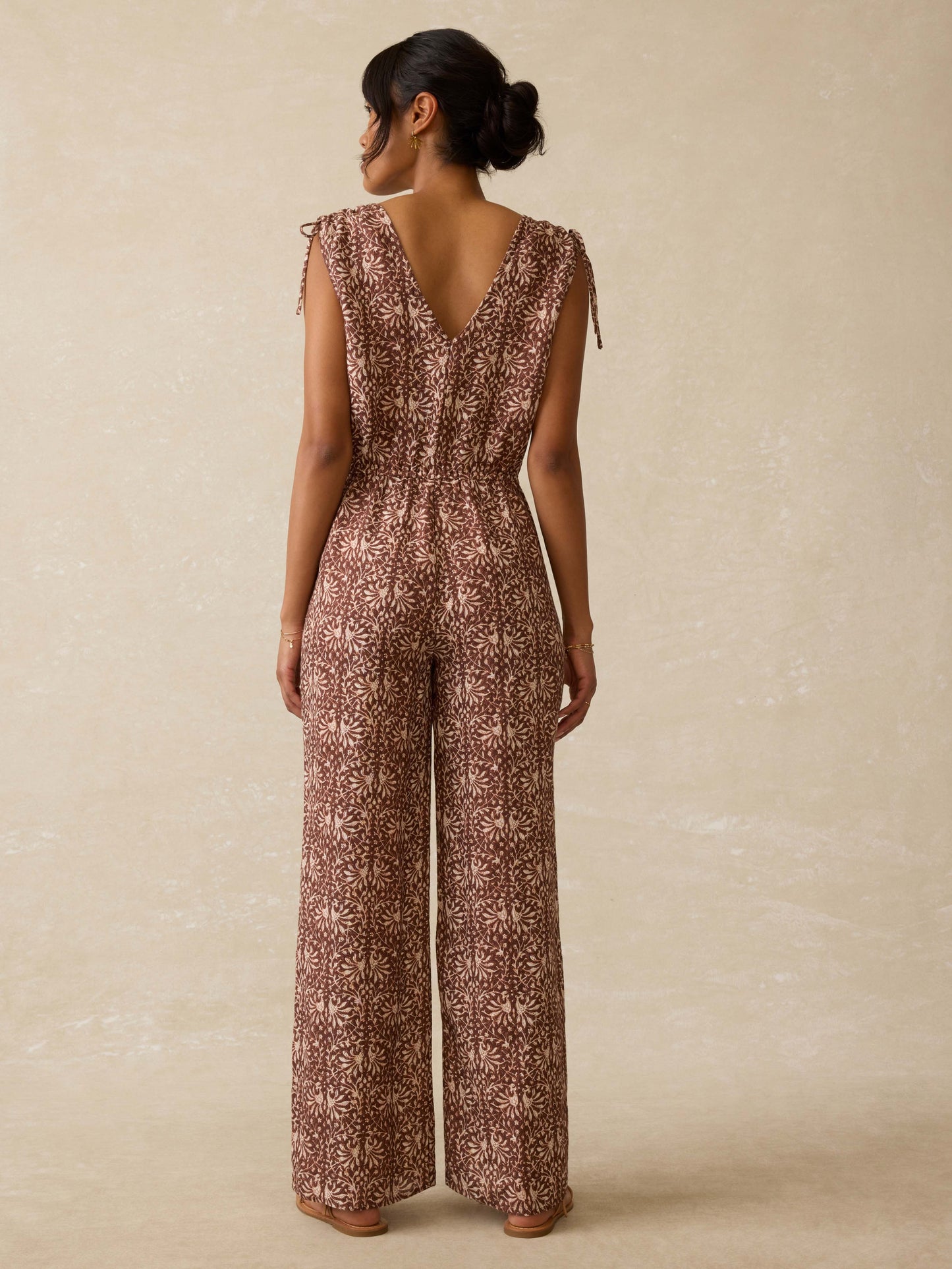 Jules Linen Jumpsuit - Sausalito Sunset