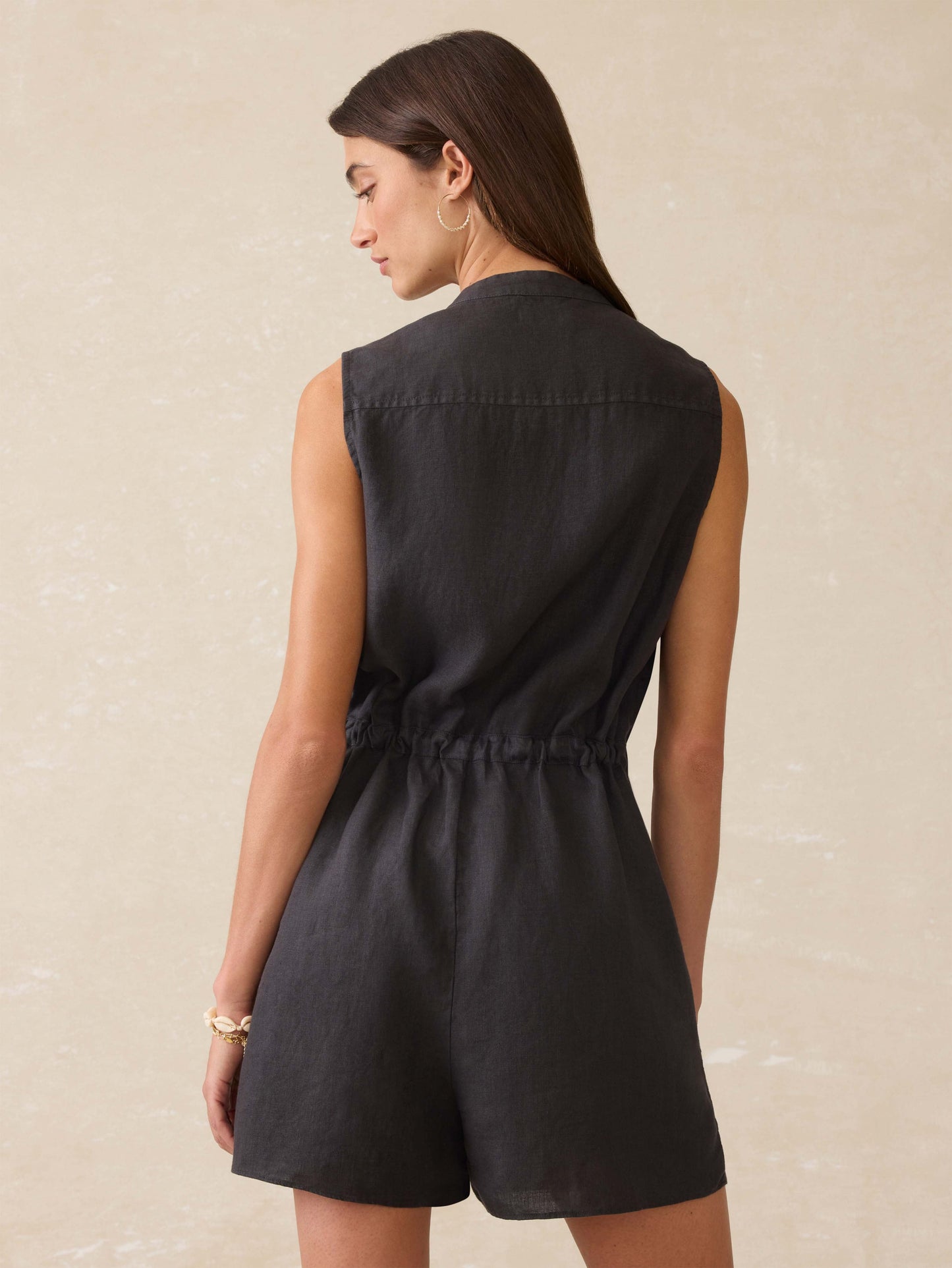 Mia Romper - Washed Black