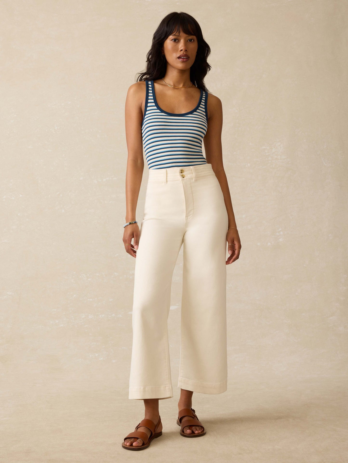 Featherweight Freestyle Tank - Titan Tides Stripe