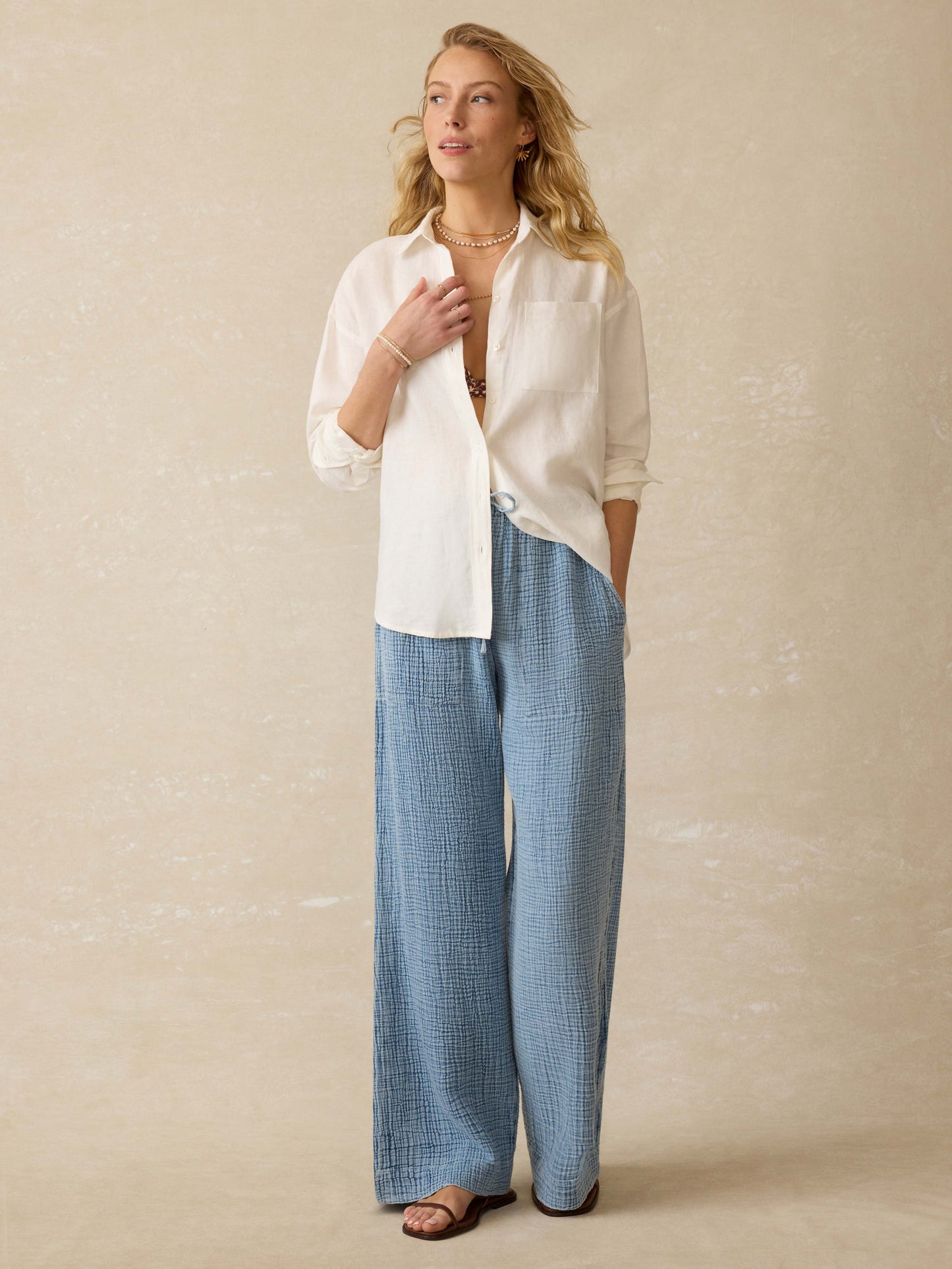 Laguna Linen Relaxed Shirt - White