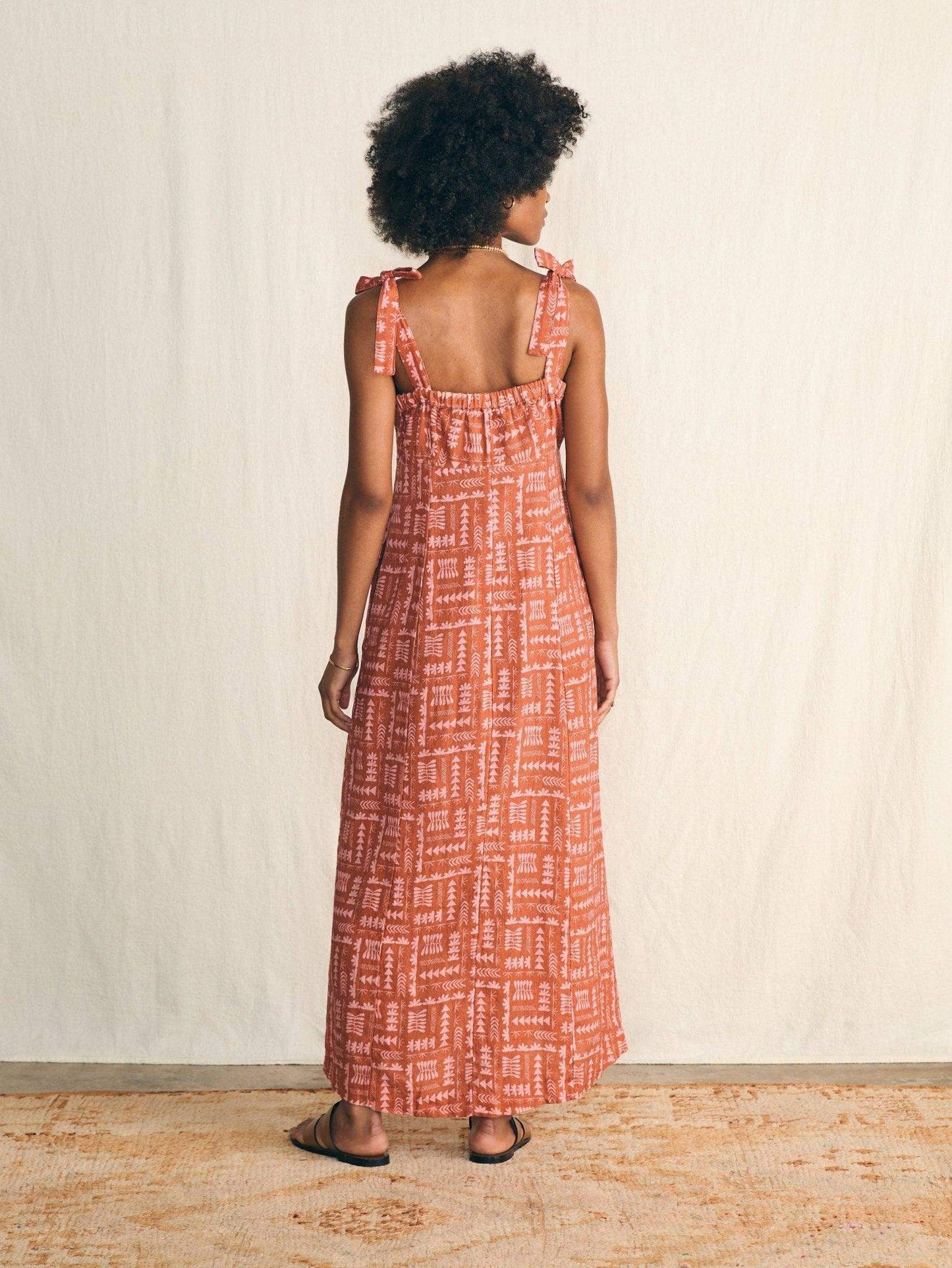 Anna Kahalekulu Kendall Dress - Red Naupaka