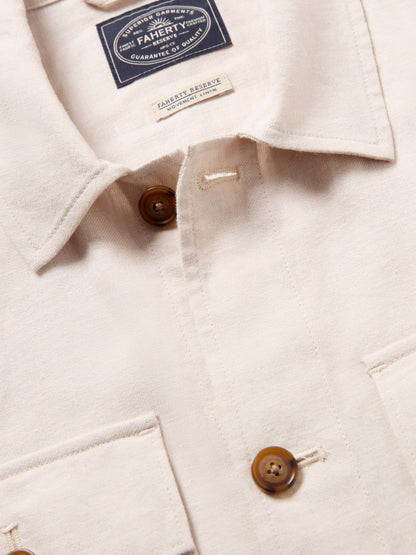 Movement™ Linen Shirt Jacket - Dorset Sand