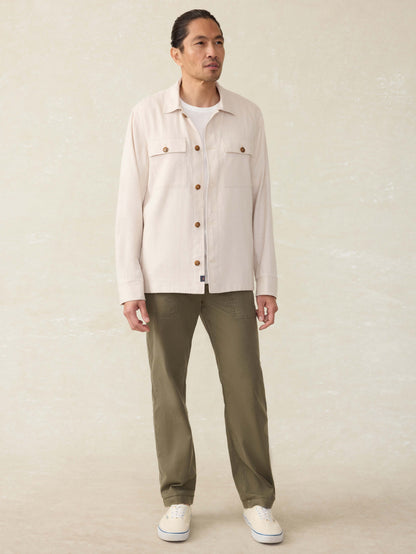 Movement™ Linen Shirt Jacket - Dorset Sand