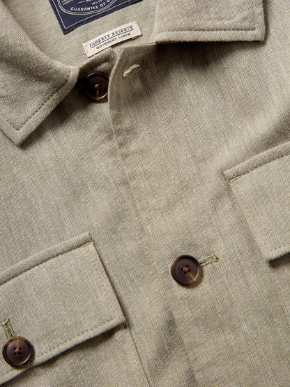 Movement™ Linen Shirt Jacket - Sage Cliff