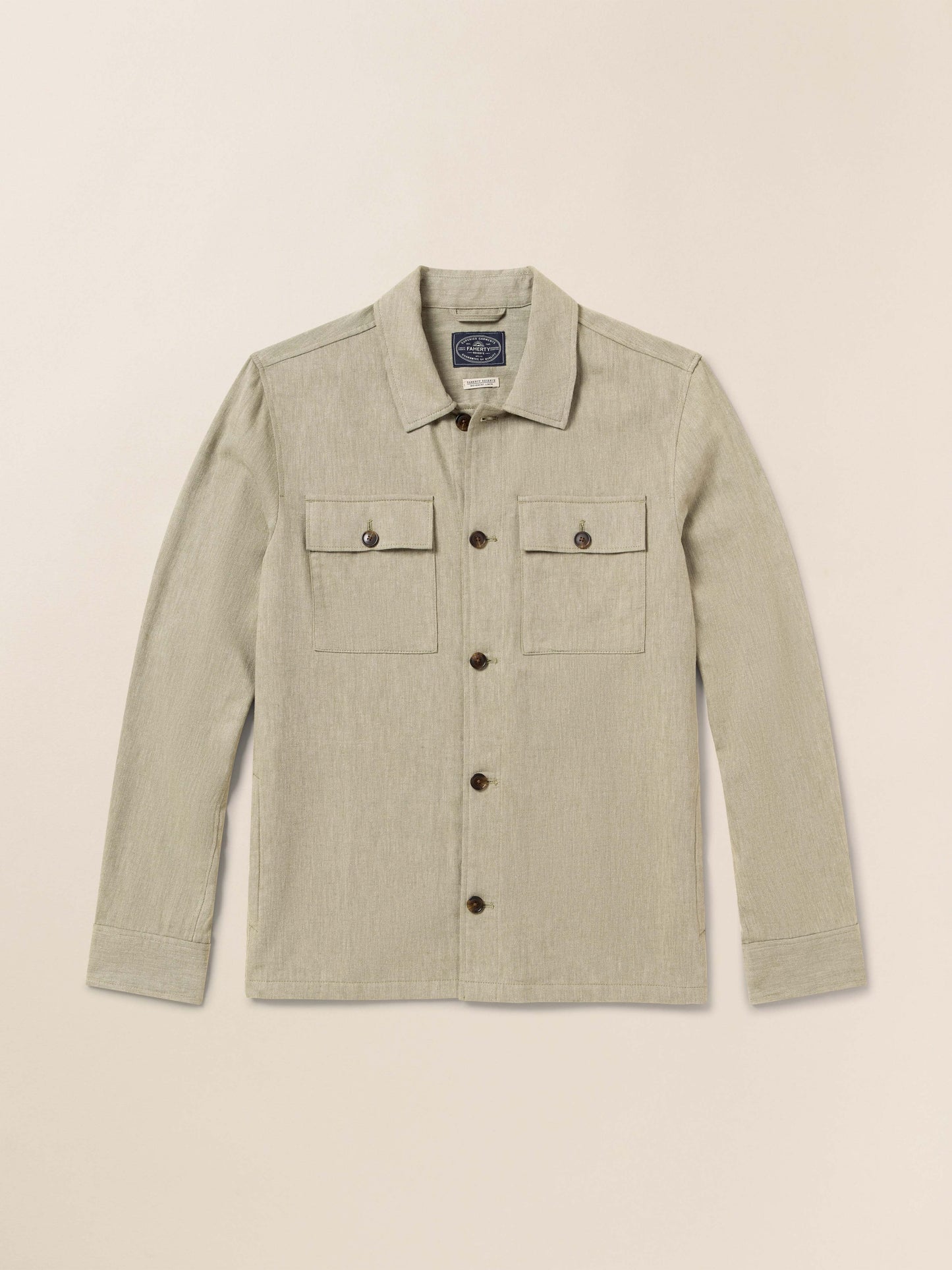 Movement™ Linen Shirt Jacket - Sage Cliff