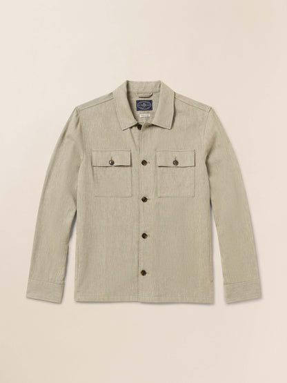 Movement™ Linen Shirt Jacket - Sage Cliff